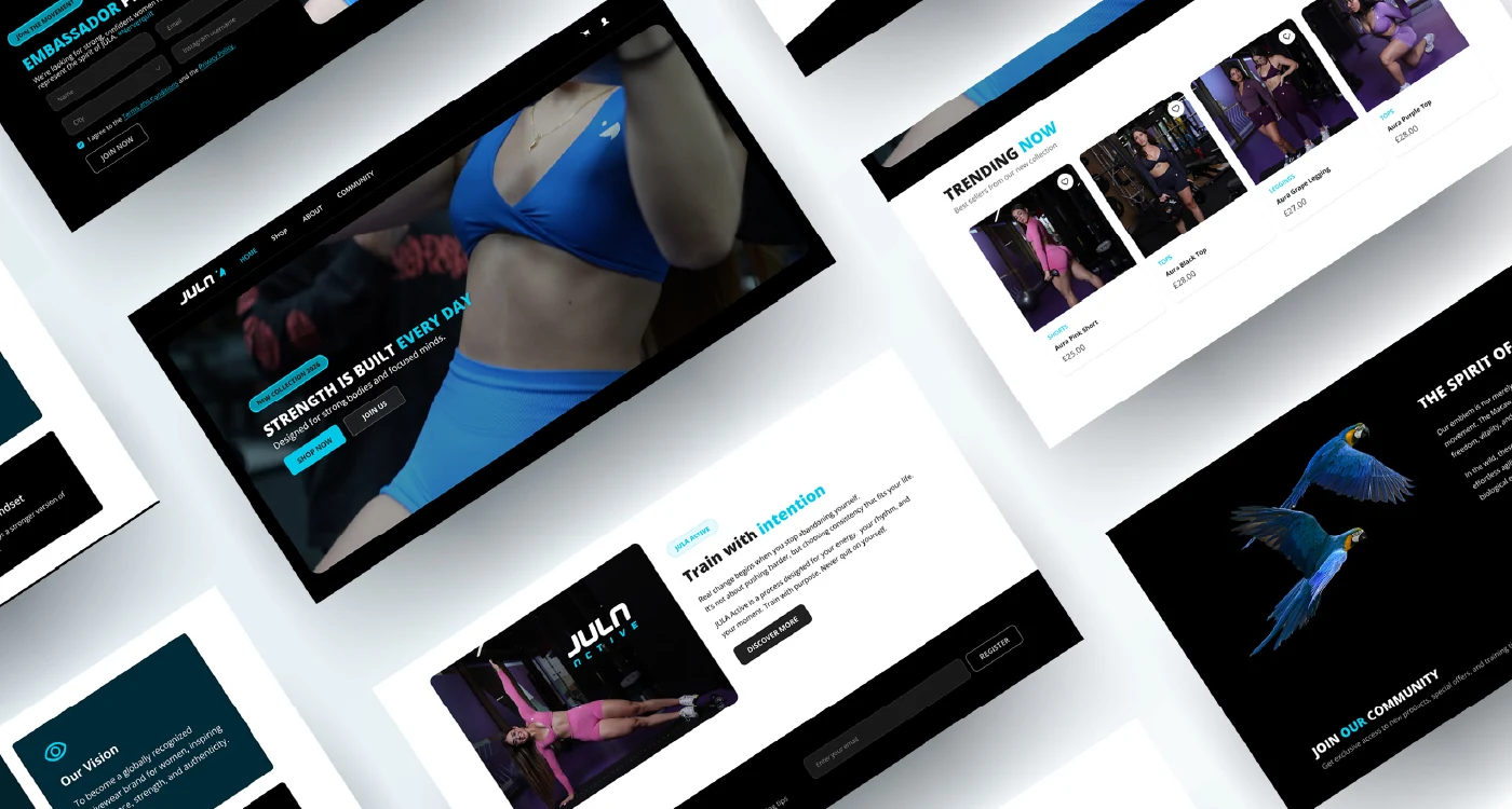 JULA — Diseño de las páginas de la web