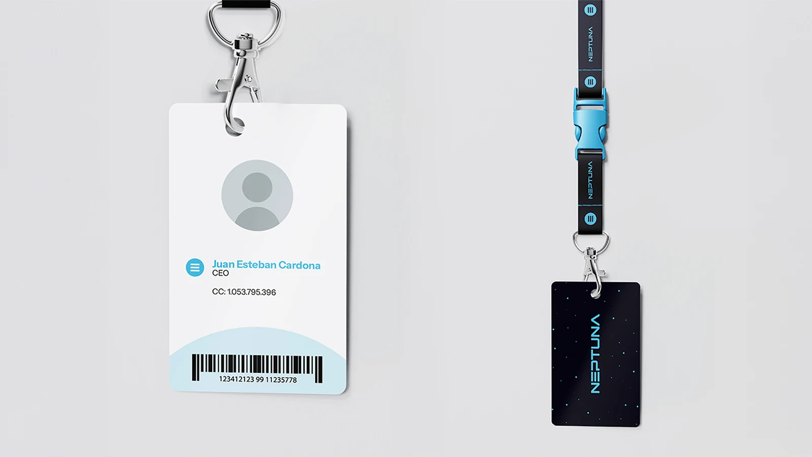 Neptuna — ID card and lanyard