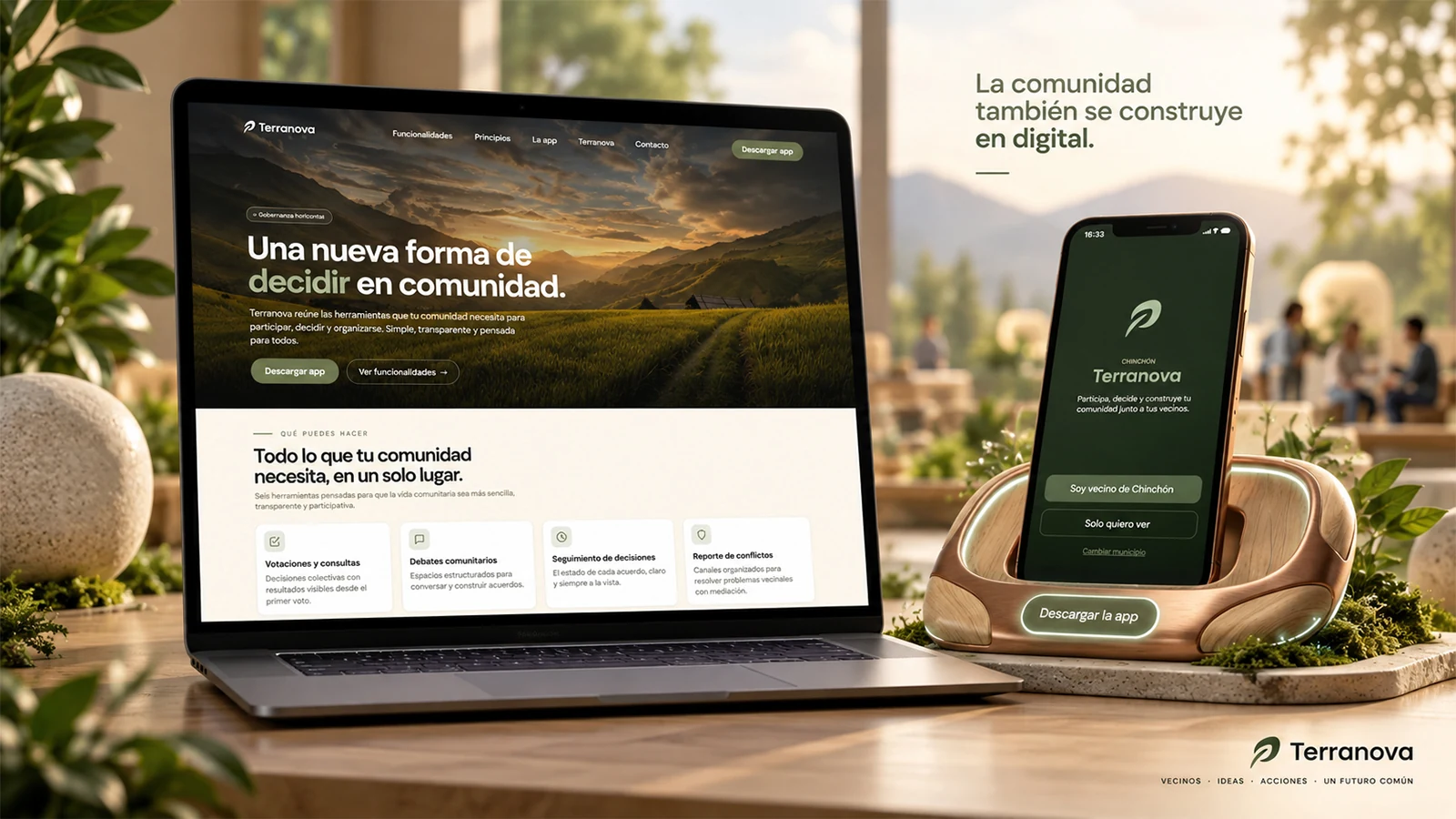 Terranova — app móvil de participación comunitaria