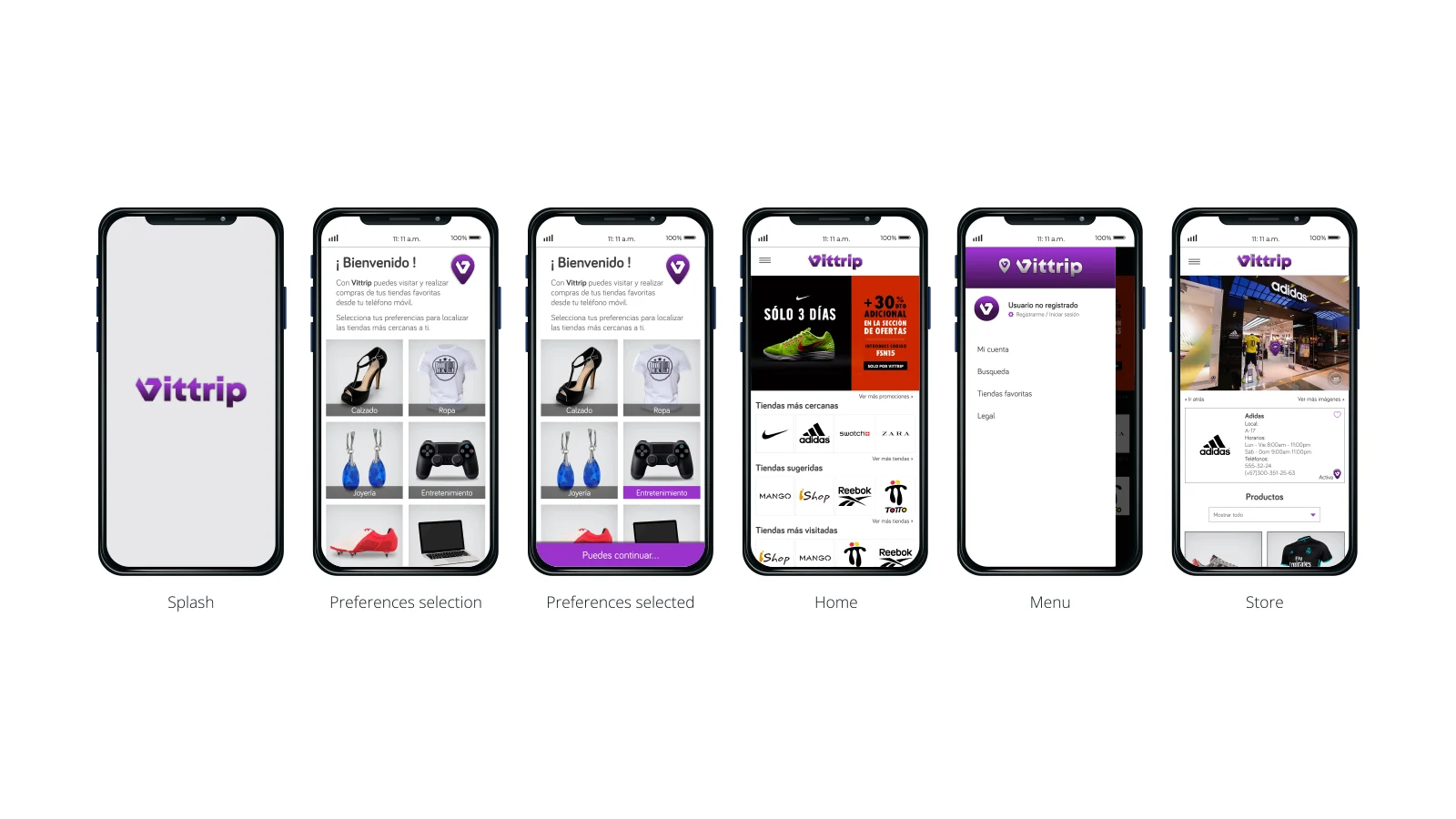 Vittrip — app flow